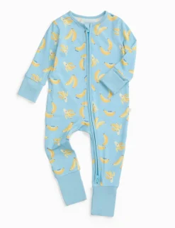 Modal Rich Banana Zip Sleepsuit (0-3 Yrs)