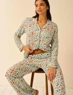 Modal Rich Floral Revere Pyjama Set