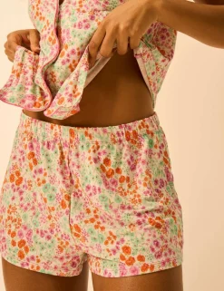 Modal Rich Floral Shortie Set