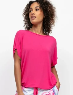 Modal Rich Jersey Cuffed Hem Pyjama Top