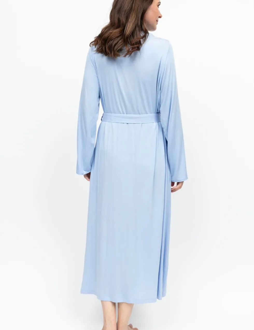 Modal Rich Lace Detail Dressing Gown