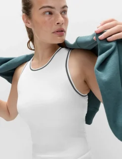Modal Rich Rib Fitted Bra Vest Top