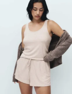 Modal Rich Ribbed Cami Pyjama Top