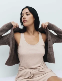 Modal Rich Ribbed Cami Pyjama Top