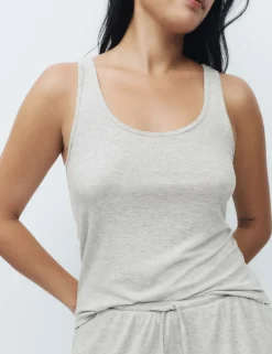 Modal Rich Ribbed Cami Pyjama Top