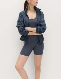 Modal Rich Ribbed High Waisted Shorts