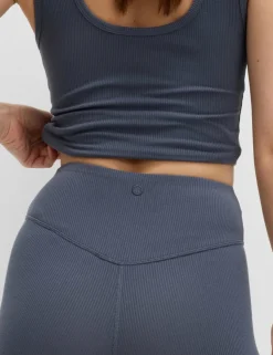 Modal Rich Ribbed High Waisted Shorts