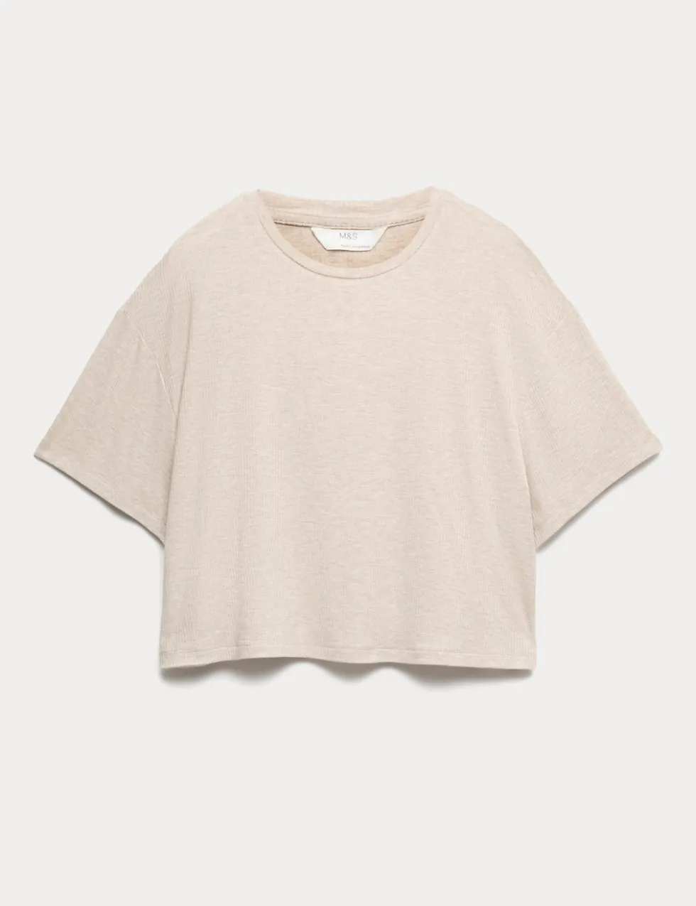 Modal Rich Ribbed Pyjama Top