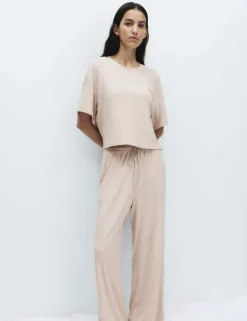 Modal Rich Ribbed Pyjama Top