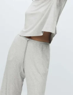 Modal Rich Ribbed Pyjama Bottoms