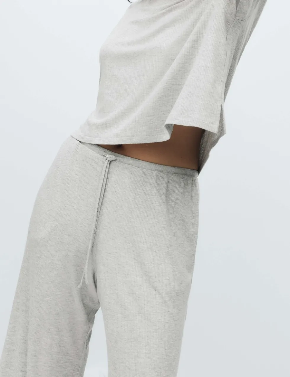 Modal Rich Ribbed Pyjama Bottoms