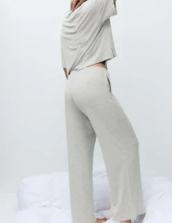 Modal Rich Ribbed Pyjama Bottoms