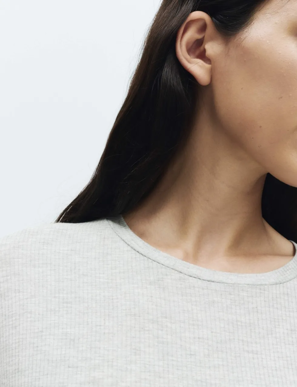 Modal Rich Ribbed Pyjama Top