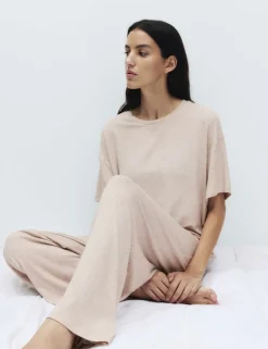 Modal Rich Ribbed Pyjama Bottoms
