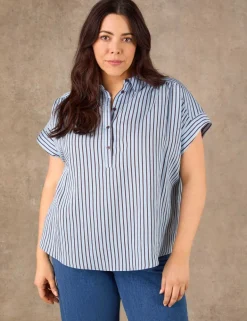 Modal Rich Striped Collared Shirt