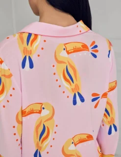 Modal Rich Toucan Print Pyjama Set