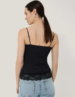 Modal Rich V-Neck Lace Vest