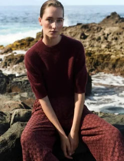 Mohair Blend Textured Jumper