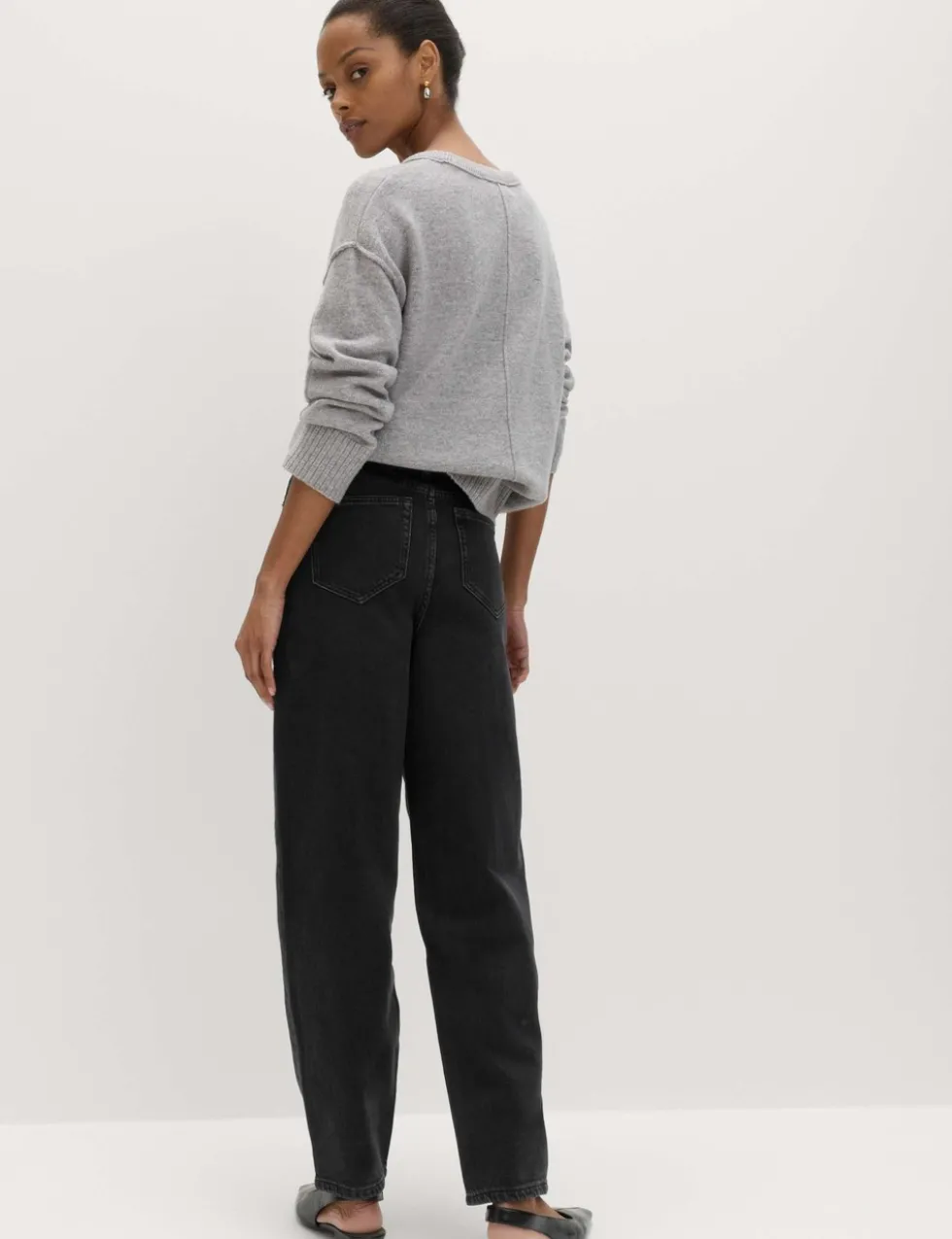 Mom High Waisted Ankle Grazer Jeans