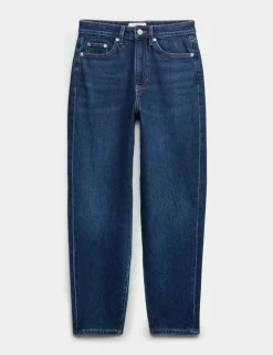 Mom High Waisted Ankle Grazer Jeans