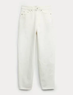 Mom High Waisted Ankle Grazer Jeans