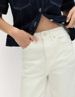 Mom High Waisted Ankle Grazer Jeans