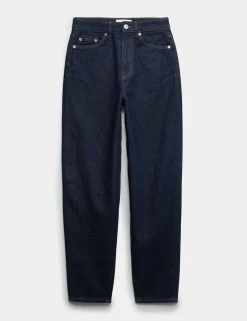 Mom High Waisted Ankle Grazer Jeans