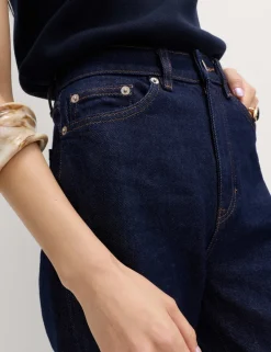 Mom High Waisted Ankle Grazer Jeans