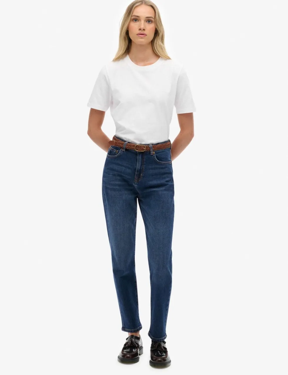 Mom High Waisted Slim Fit Jeans