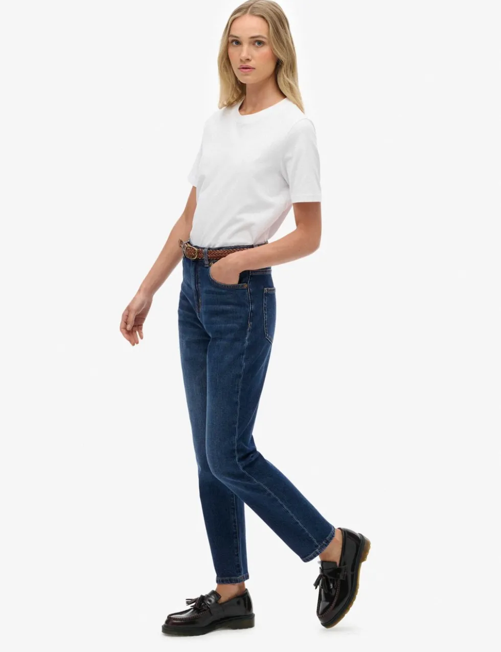 Mom High Waisted Slim Fit Jeans