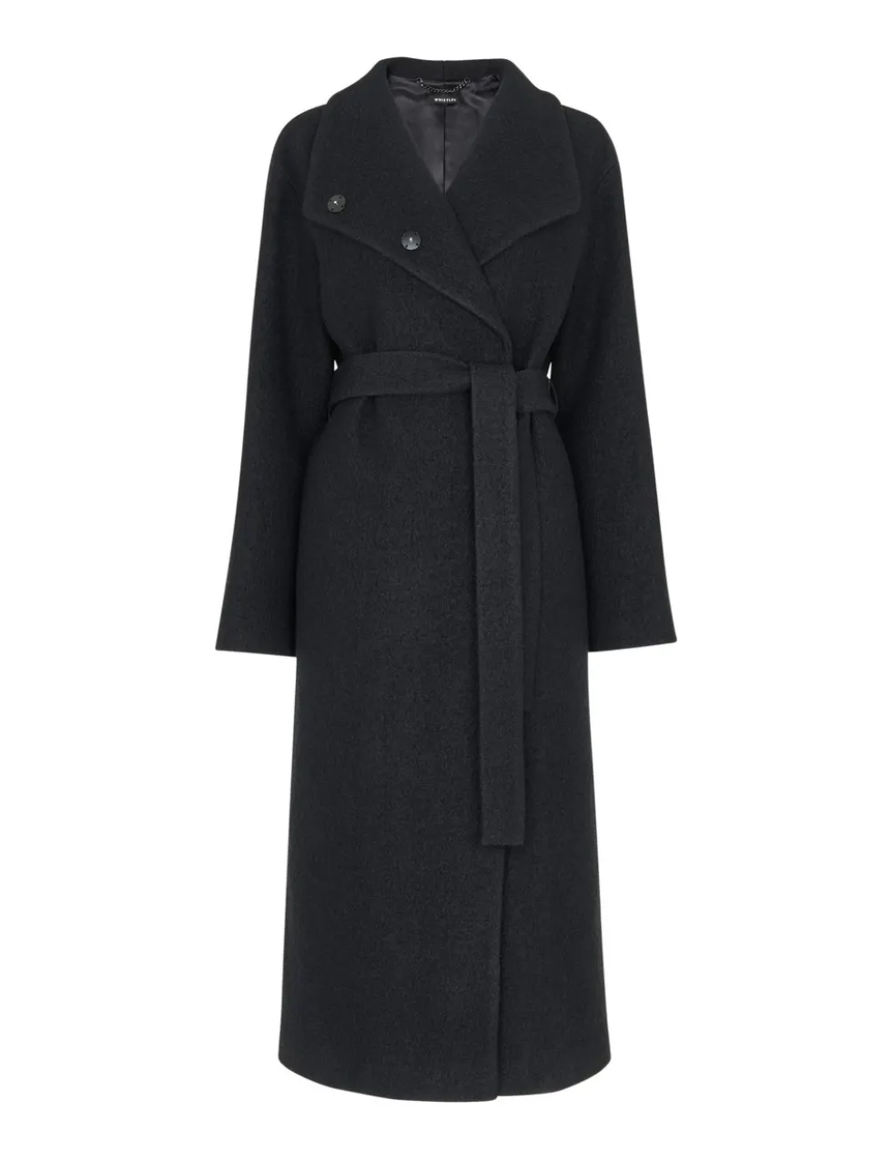 Morgan Pure Wool Belted Funnel Neck Wrap Coat