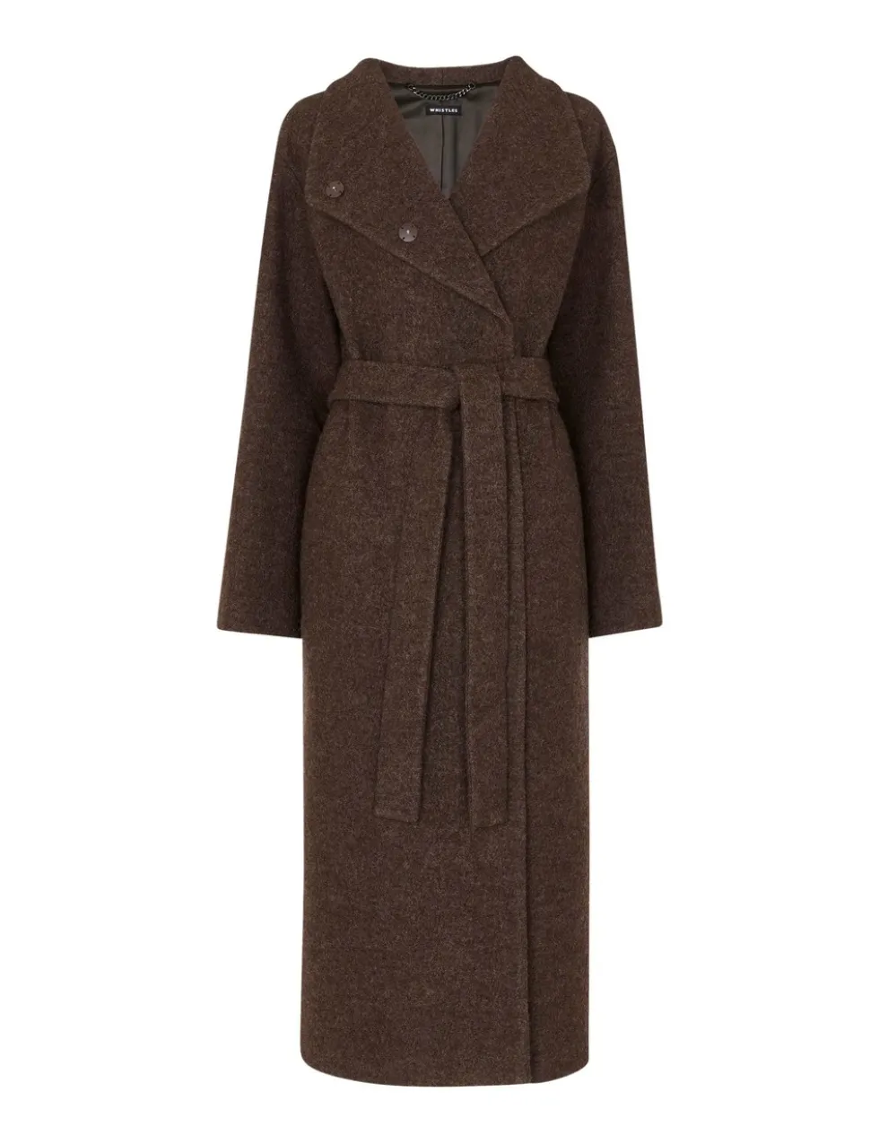 Morgan Pure Wool Belted Funnel Neck Wrap Coat