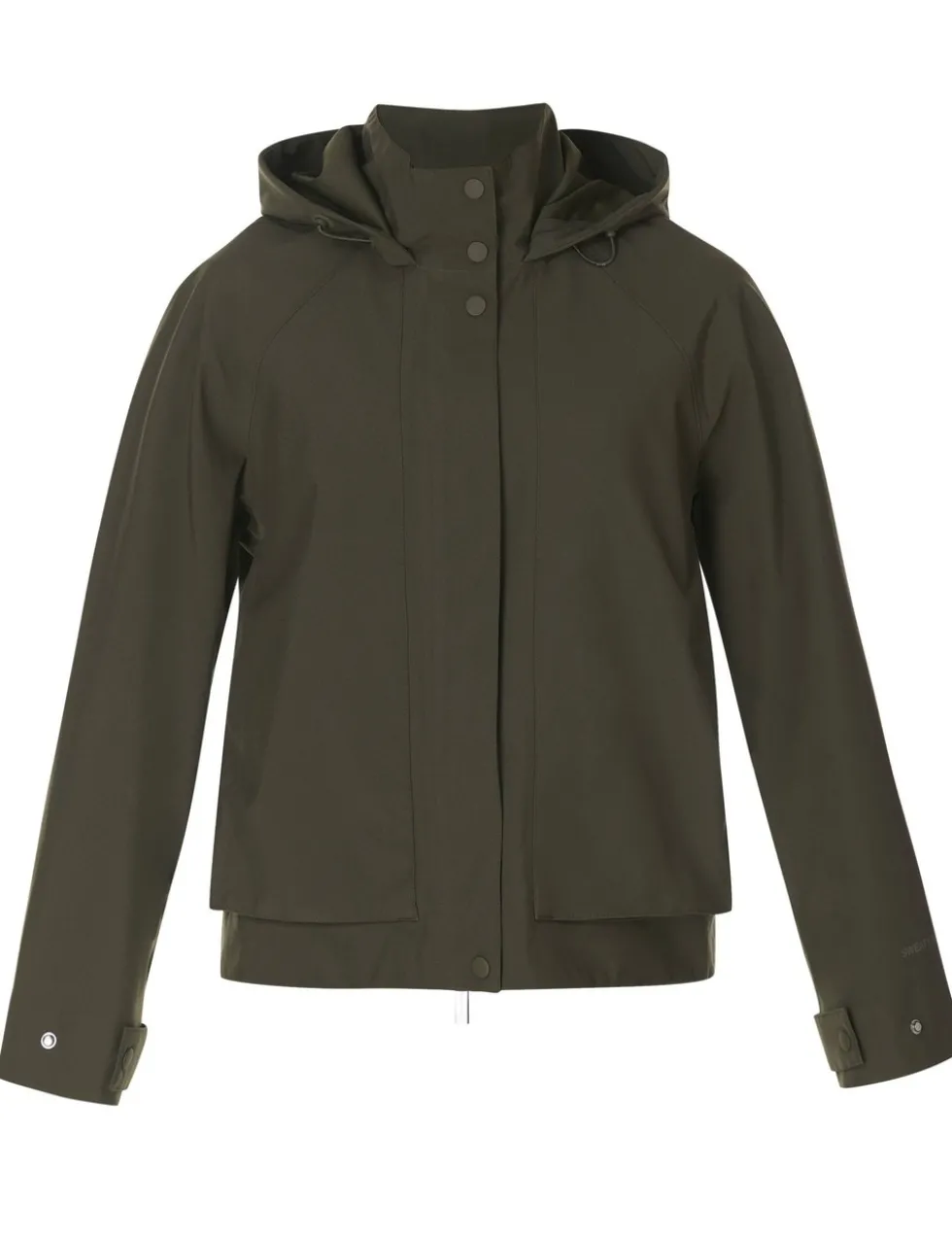 Motion Waterproof Hooded Cropped Parka