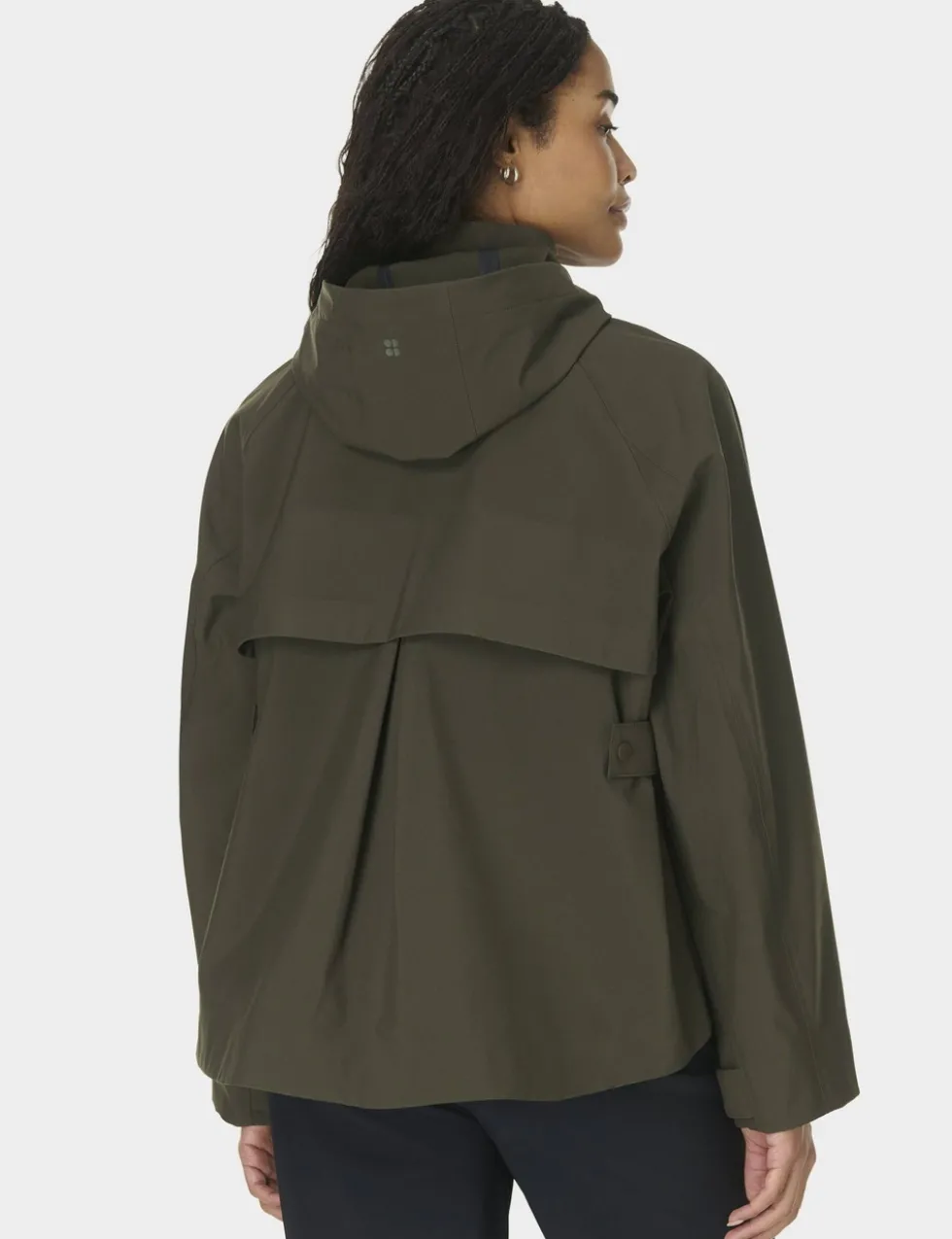 Motion Waterproof Hooded Cropped Parka