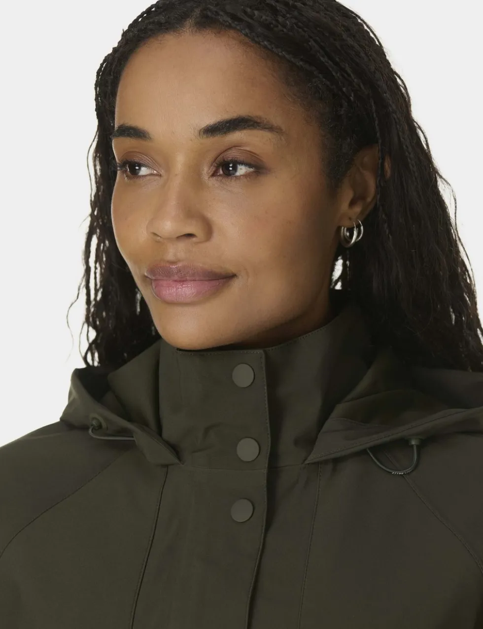 Motion Waterproof Hooded Cropped Parka