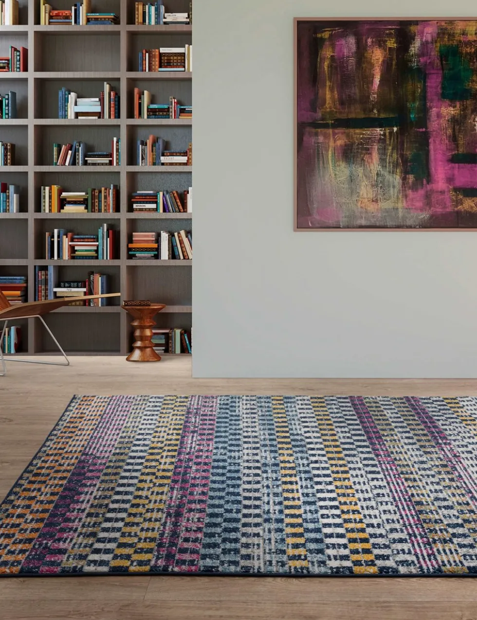 Muse Check Bright Woven Rug
