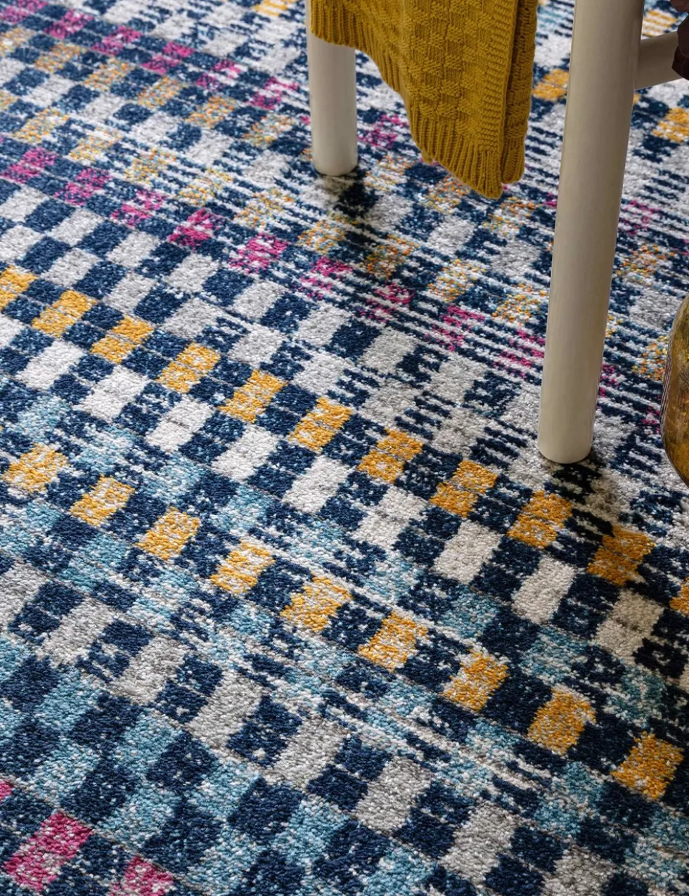 Muse Check Bright Woven Rug