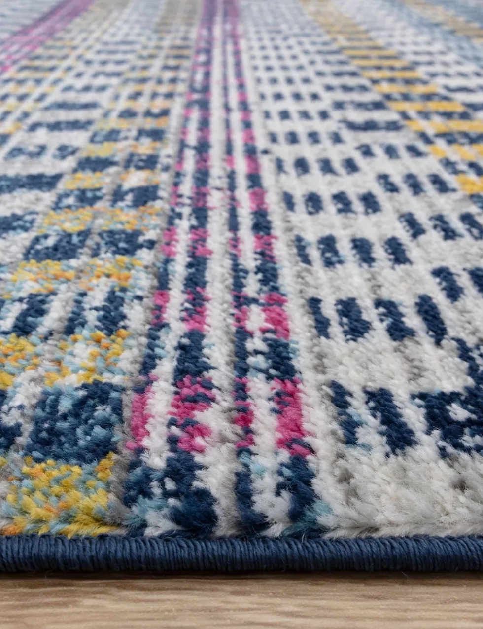 Muse Check Bright Woven Rug