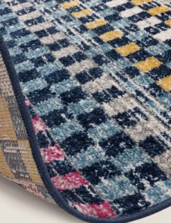 Muse Check Bright Woven Rug