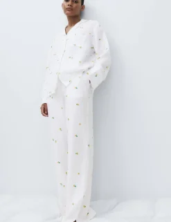 Muslin Printed Revere Pyjama Set
