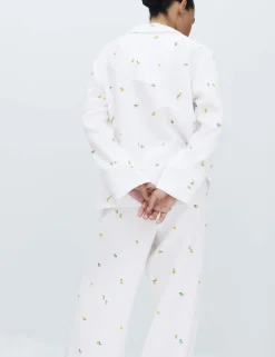 Muslin Printed Revere Pyjama Set