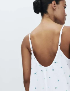 Muslin Printed Short Chemise