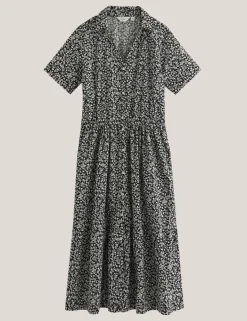 Navagio Pure Cotton Midi Shirt Dress