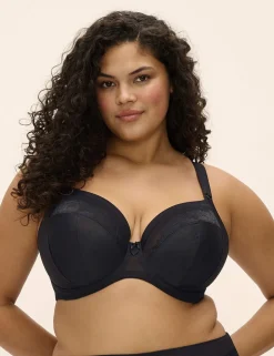 Nerina Mesh Lace Wired Plunge Bra (DD-JJ)