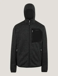 Newhill Textured Hooded Zip Up Fleece