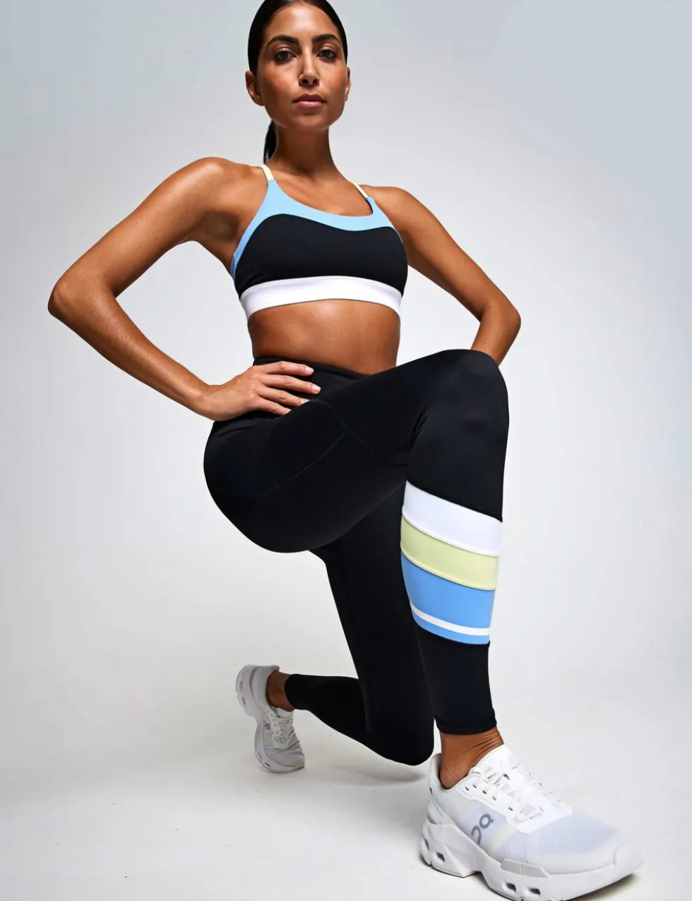 No Limit Striped High Waisted Leggings