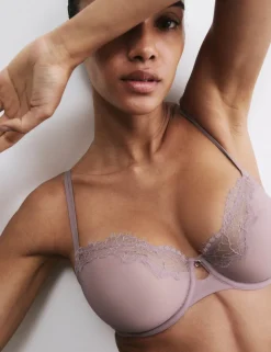 Nolana Lace Wired Balcony Bra (A-E)