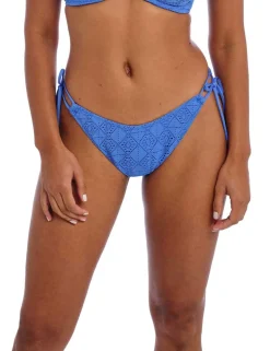 Nomad Nights Textured High Leg Bikini Bottoms