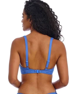 Nomad Nights Textured Wired Plunge Bikini Top