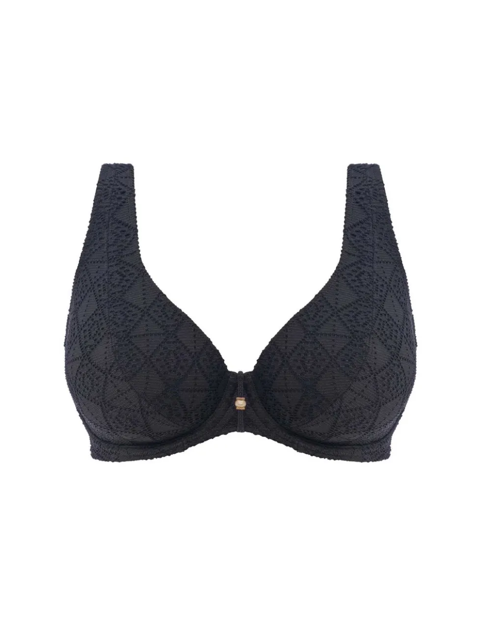 Nomad Nights Textured Wired Plunge Bikini Top